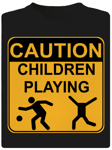 Children Playing gyerek sport póló Black