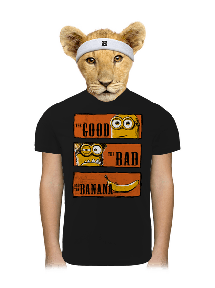A Jó, a Rossz és a Banán gyerek sport póló Black
