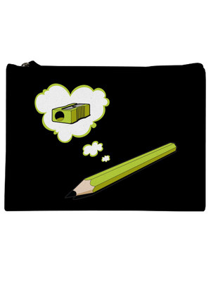 Ceruza és hegyező kis táska Black