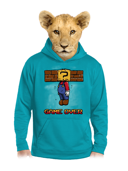 Game over gyerek kenguruzsebes pulóver Hawaiian Blue