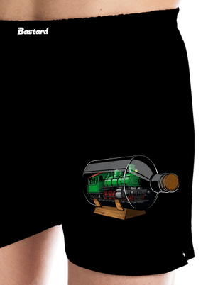 Mozdony egy palackban férfi alsó nadrág Black