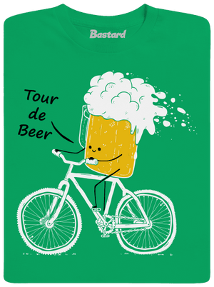Tour de beer férfi póló Kelly Green