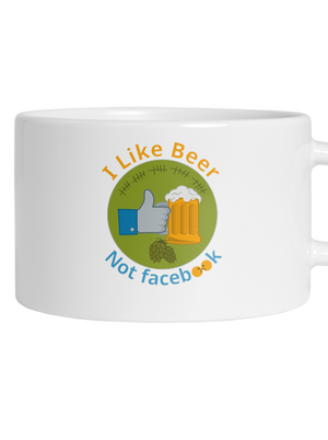 I like beer macaron bögre White