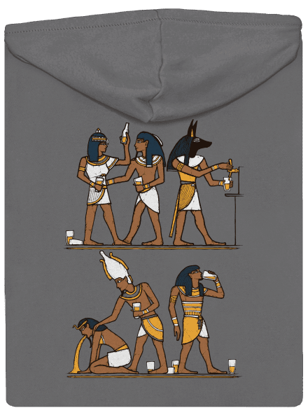 Egyiptomi parti cipzáras női pulóver Steel Gray