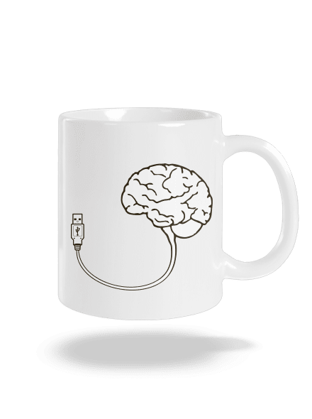 USB agy hagyományos bögre White