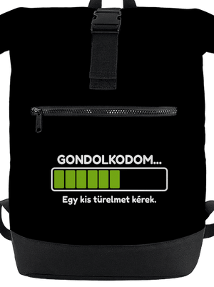 Gondolkodom hátizsák Black
