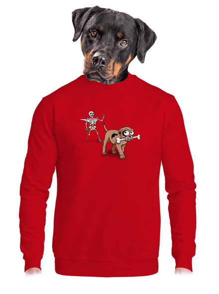 Csontváz unisex crewneck Red