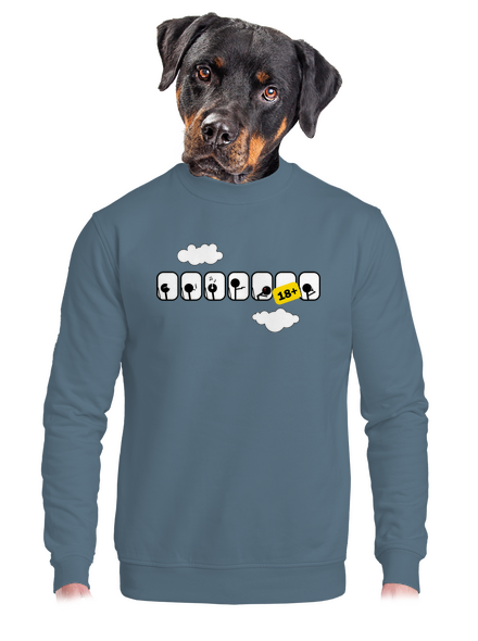Repülőgép unisex crewneck Nordic Blue