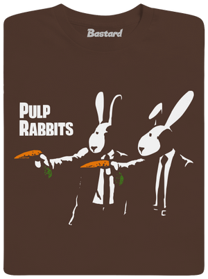 Pulp Rabbits férfi póló Brown