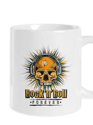 Rock'n'Roll forever hagyományos bögre White