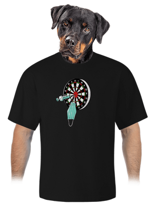 Közbelépés unisex túlméretezett póló Black