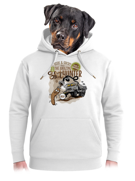 Shithunter unisex prémium pulóver Snowwhite