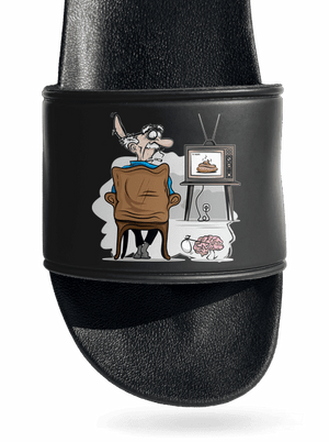 TV News papucs Black