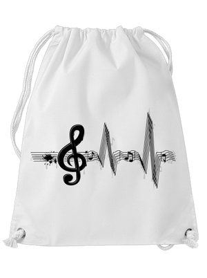 A zene az életem hátizsák White