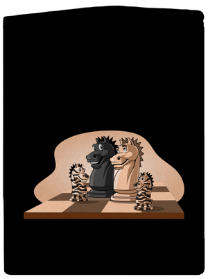 Sakkcsalád cipzáras férfi pulóver Black