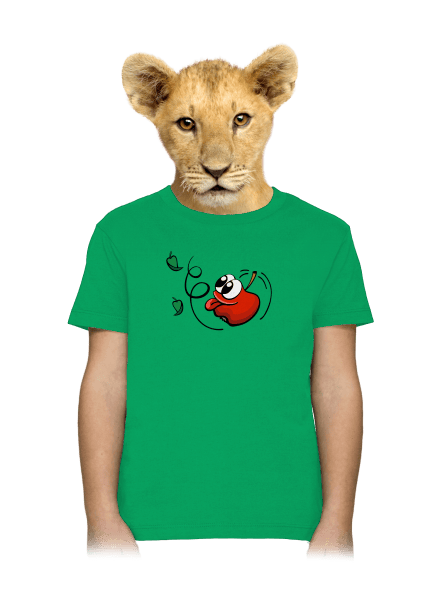 Alma és almafa gyerek póló Kelly Green