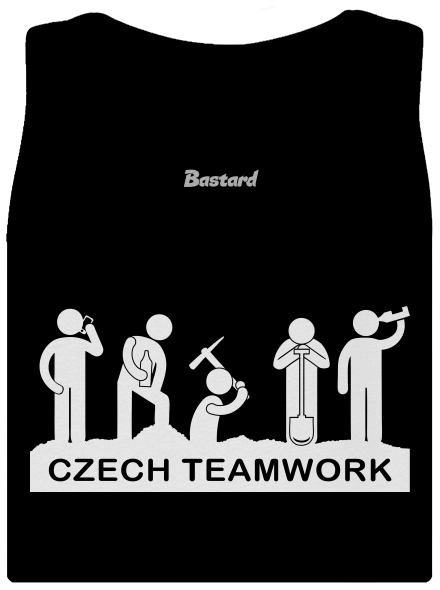 Czech Teamwork klasszikus női trikó Black