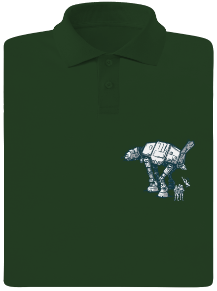 AT-AT férfi pólóingek Bottle Green Mal