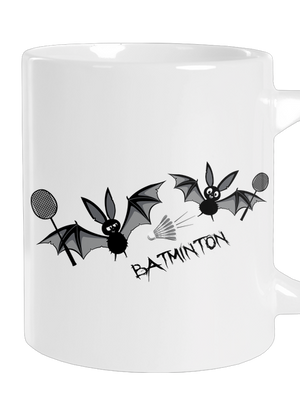 Batminton nagy bögre White