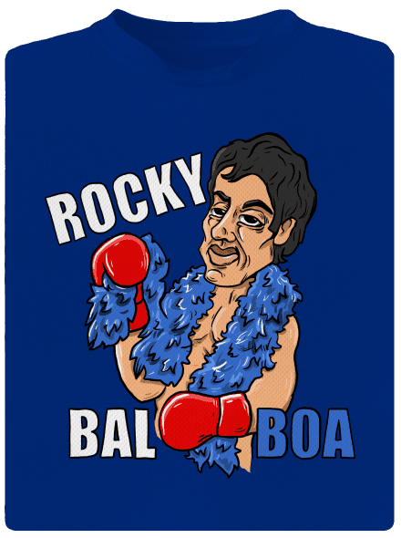 Rocky Bal boa férfi sportpóló Royal Blue Mal