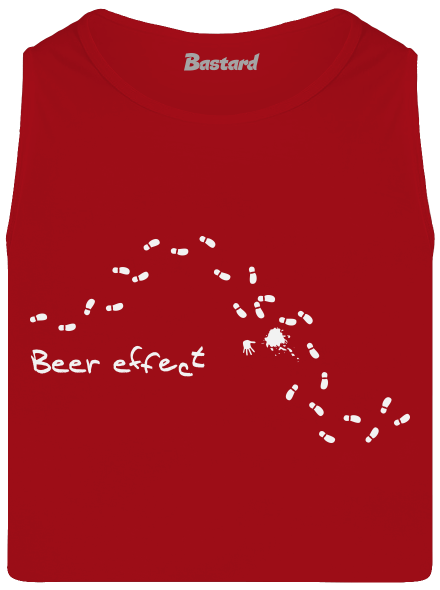 Beer effect férfi trikó Red
