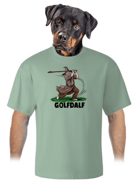 Golfdalf unisex túlméretezett póló Sage