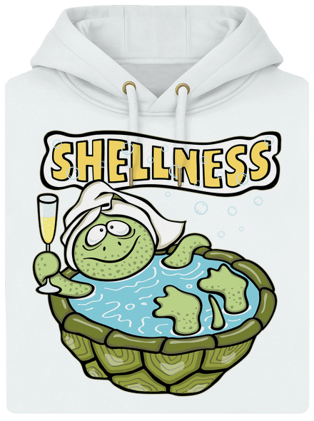 Shellness unisex prémium pulóver Snowwhite