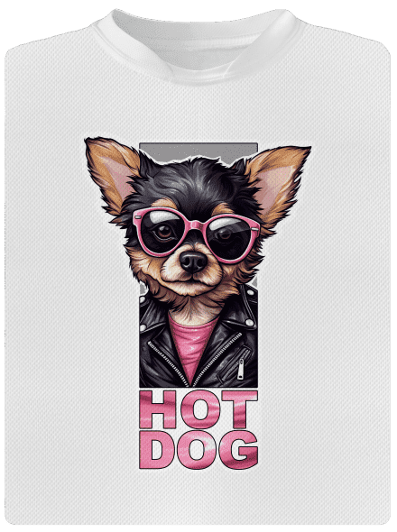 Very hot dog férfi sportpóló White