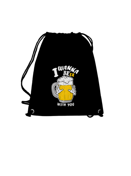 I wanna beer hátizsák Black