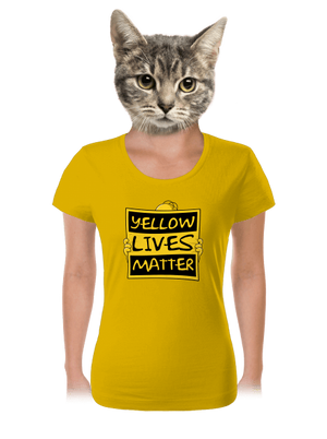 Yellow lives matter női póló Yellow