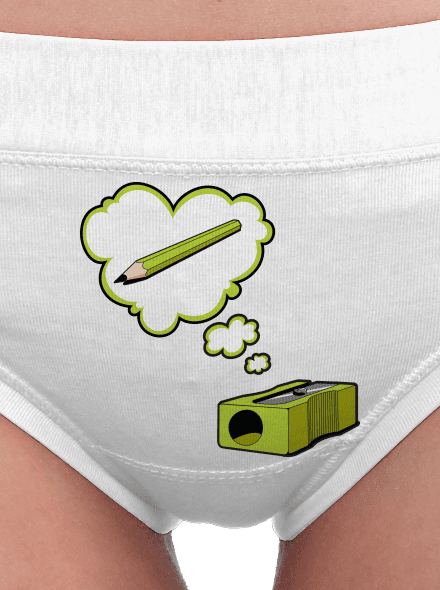 Ceruza és hegyező női bugyik White