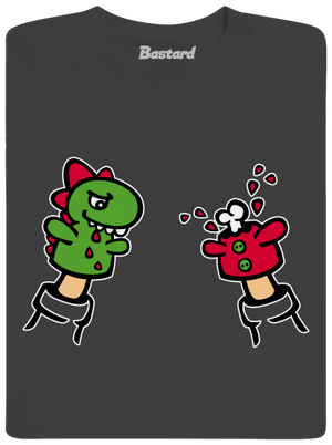 Mániákusok férfi hosszú ujjú póló Dark Grey