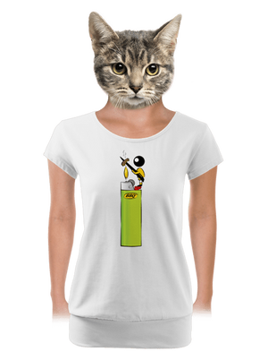 női póló elasztikus alsó szegéllyel