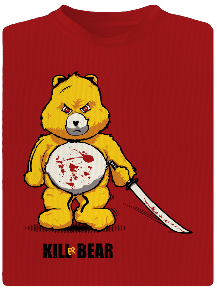 Killer bear férfi sportpóló Red Mal