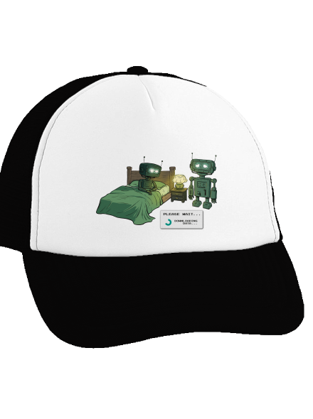 Robot romantika teherautós sapka Black cap