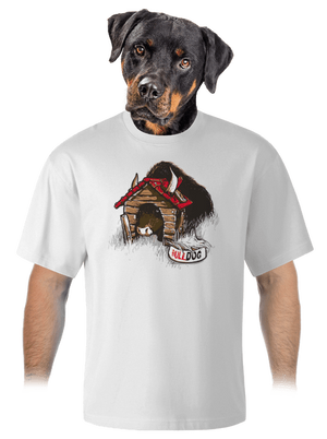 Bulldog unisex túlméretezett póló White