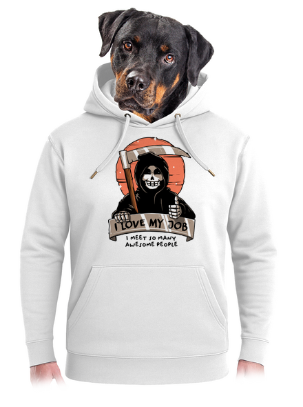 I love my job unisex prémium pulóver Snowwhite