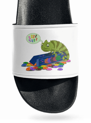 Zavart kaméleon papucs White