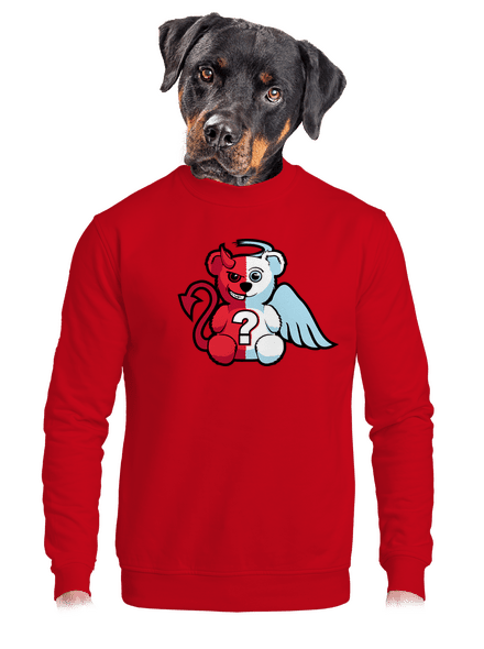 Angyal vagy ördög unisex crewneck Red