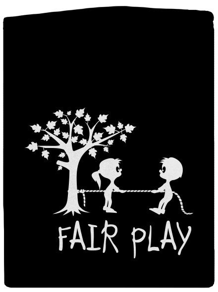 Fair play cipzáras férfi pulóver Black