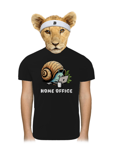 Sneka home office gyerek sport póló Black