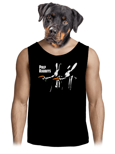 Pulp Rabbits férfi trikó Black
