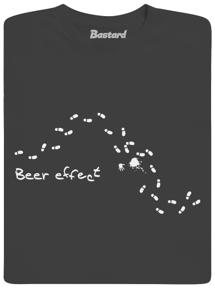 Beer effect férfi hosszú ujjú póló Dark Grey