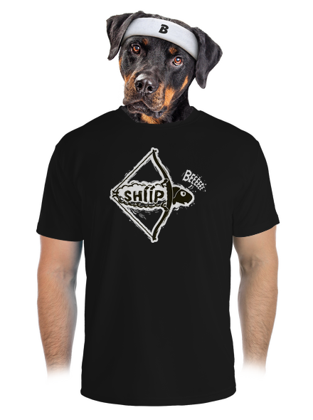  férfi sportpóló Black