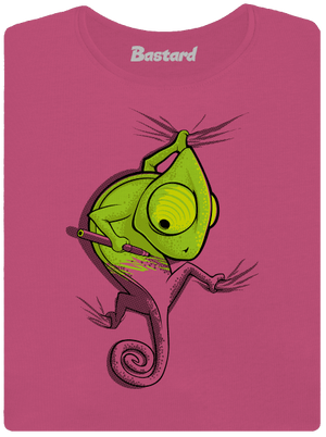 Hibajavító prémium női póló Magenta