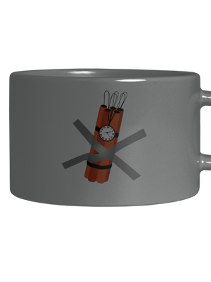 Dinamit macaron bögre Grey Macaron