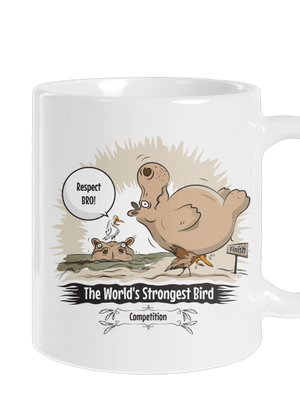 Strongest bird hagyományos bögre White