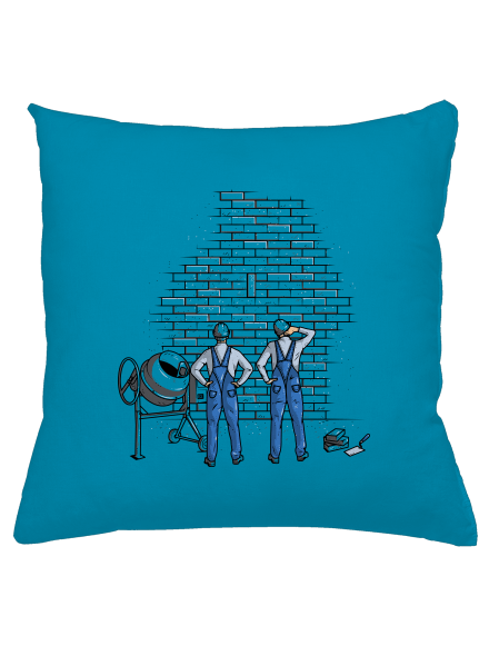 Kőművesek párna Blue Turquoise