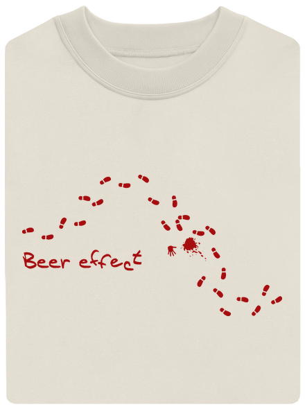 Beer effect unisex crewneck Off White