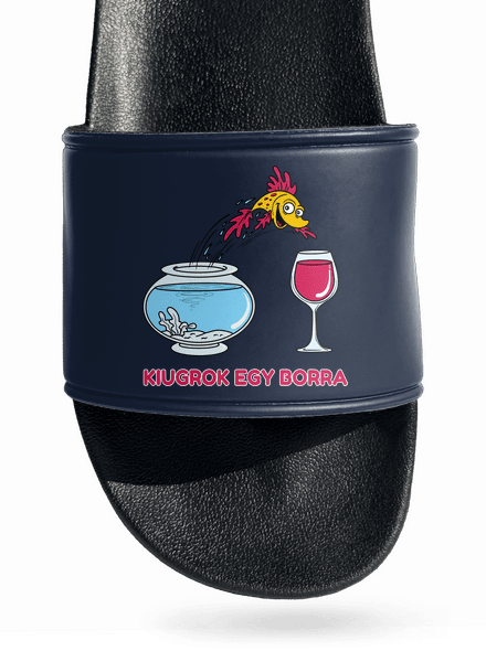Kiugrok egy borra papucs Navy